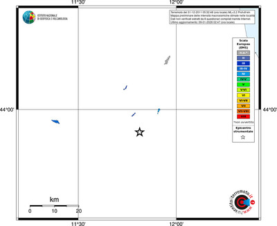 Mappa EMS - territori località