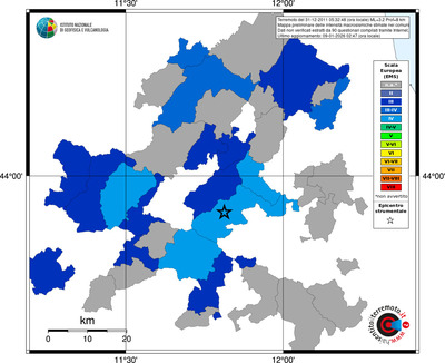 Mappa EMS - territori comuni