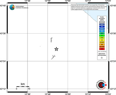Mappa EMS - territori località