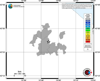 Mappa EMS - territori comuni