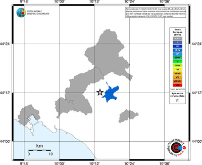 Mappa EMS - territori comuni