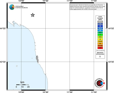 Mappa EMS - territori località