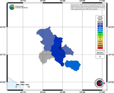 Mappa MCS - territori comuni