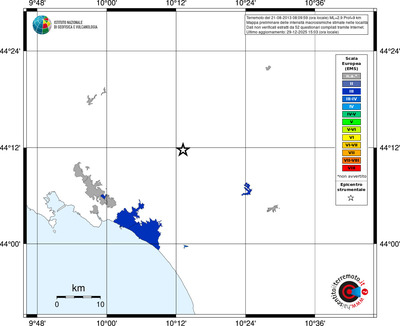 Mappa EMS - territori località