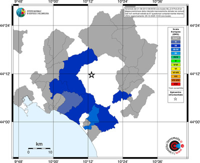 Mappa EMS - territori comuni