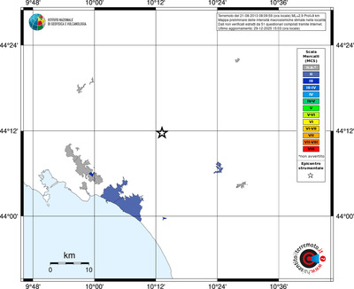 Mappa MCS - territori località