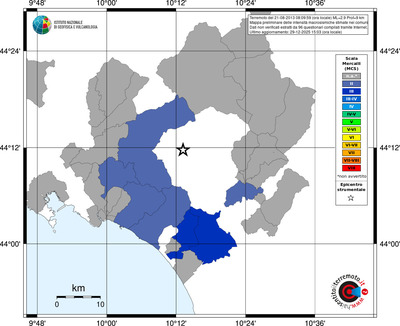Mappa MCS - territori comuni