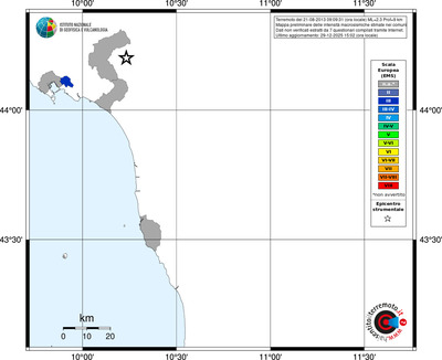 Mappa EMS - territori comuni