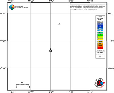 Mappa EMS - territori località