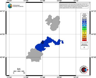 Mappa EMS - territori comuni