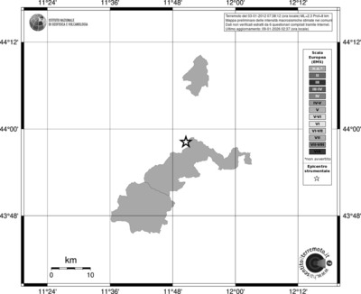 Mappa EMS - territori comuni
