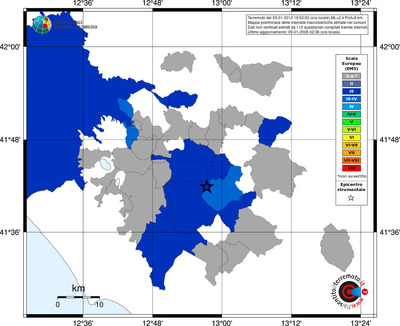 Mappa EMS - territori comuni
