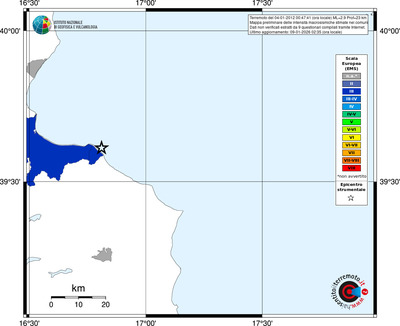 Mappa EMS - territori comuni