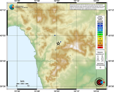 Mappa EMS - località