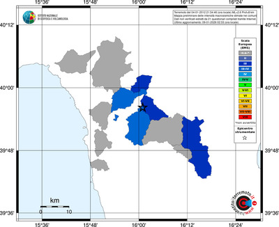 Mappa EMS - territori comuni