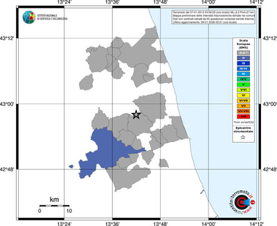 Mappa EMS - territori comuni