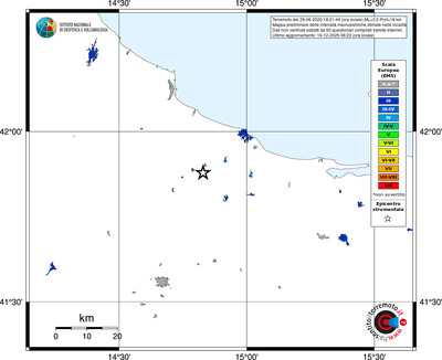 Mappa EMS - territori località