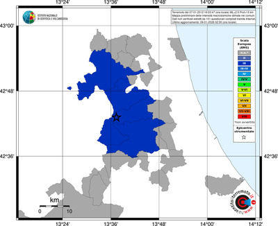 Mappa EMS - territori comuni