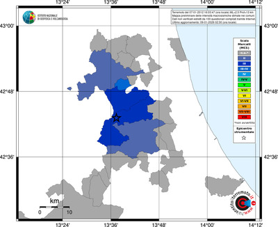 Mappa MCS - territori comuni