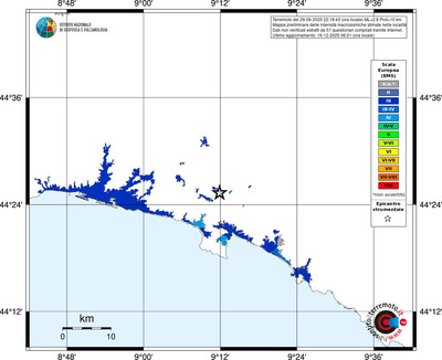 Mappa EMS - territori località