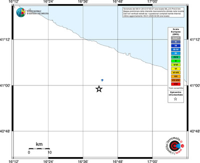 Mappa EMS - territori località