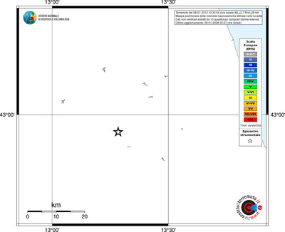 Mappa EMS - territori località