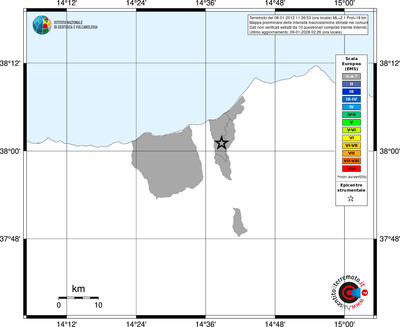 Mappa EMS - territori comuni