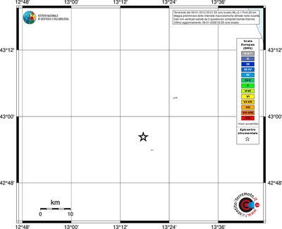 Mappa EMS - territori località