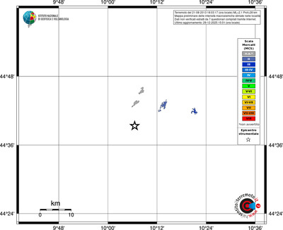 Mappa MCS - territori località