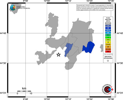 Mappa MCS - territori comuni