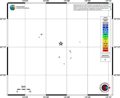 Mappa EMS - territori località