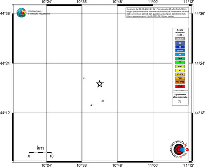 Mappa MCS - territori località