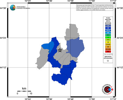 Mappa MCS - territori comuni