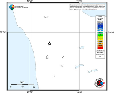 Mappa EMS - territori località