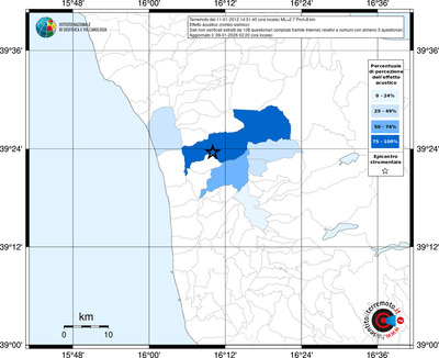 Mappa territorio comunale con almeno 3 questionari