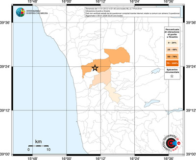 Mappa territorio comunale con almeno 3 questionari