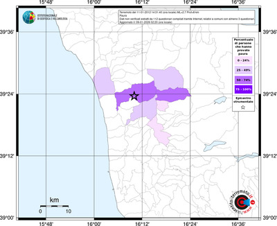 Mappa territorio comunale con almeno 3 questionari