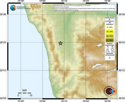 Mappa comuni con almeno 3 questionari