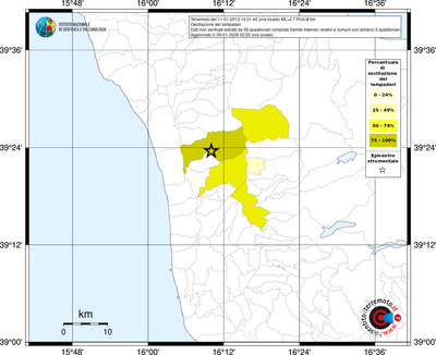 Mappa territorio comunale con almeno 3 questionari