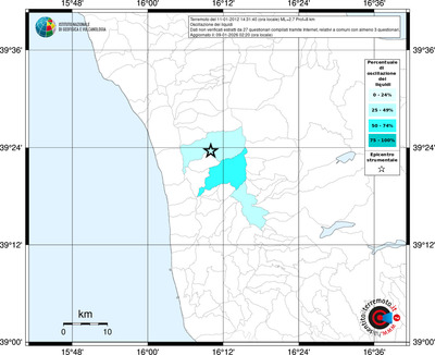 Mappa territorio comunale con almeno 3 questionari