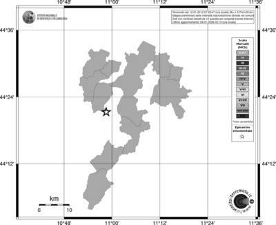 Mappa MCS - territori comuni