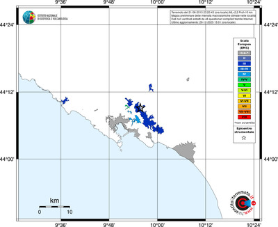 Mappa EMS - territori località