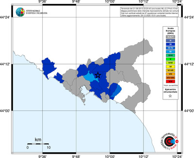 Mappa EMS - territori comuni