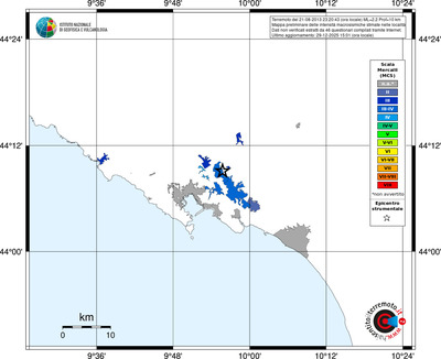 Mappa MCS - territori località