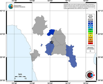 Mappa MCS - territori comuni