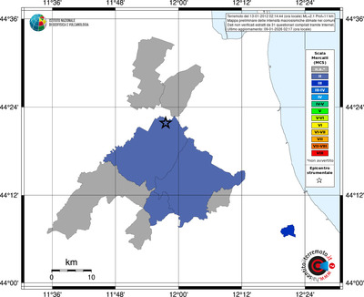 Mappa MCS - territori comuni