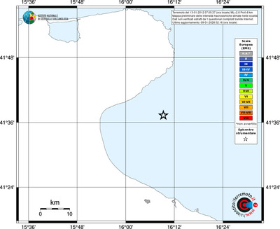 Mappa EMS - territori località
