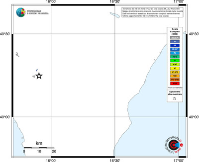 Mappa EMS - territori località