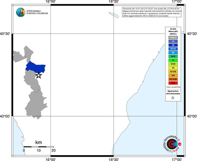 Mappa MCS - territori comuni