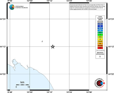 Mappa EMS - territori località